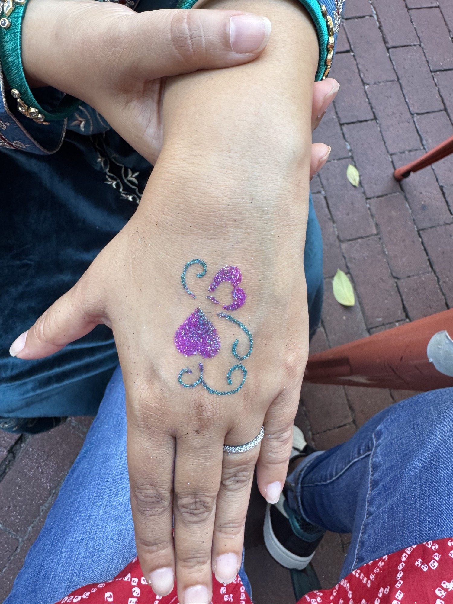 Glitter tattoo