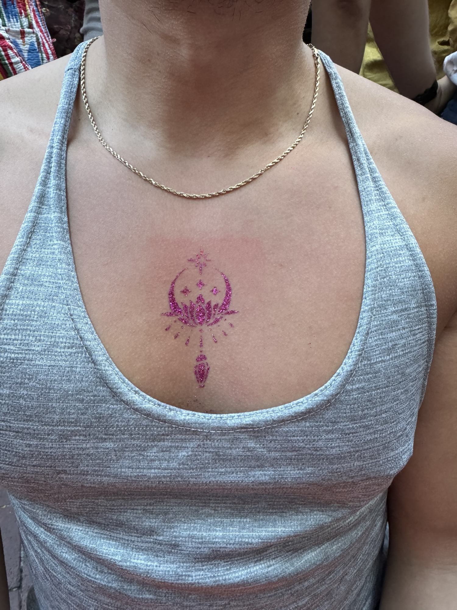 Glitter tattoo