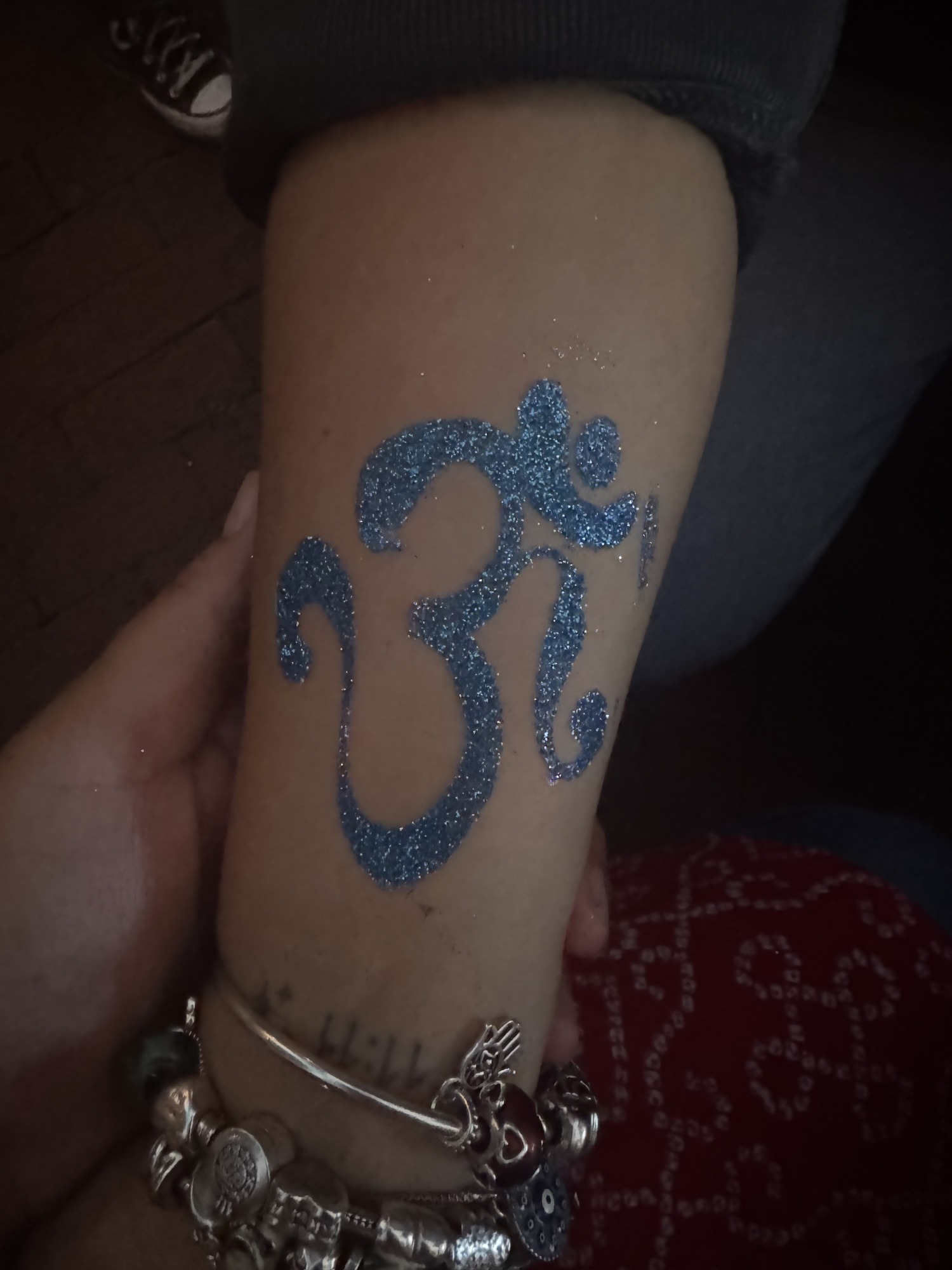Glitter tattoo