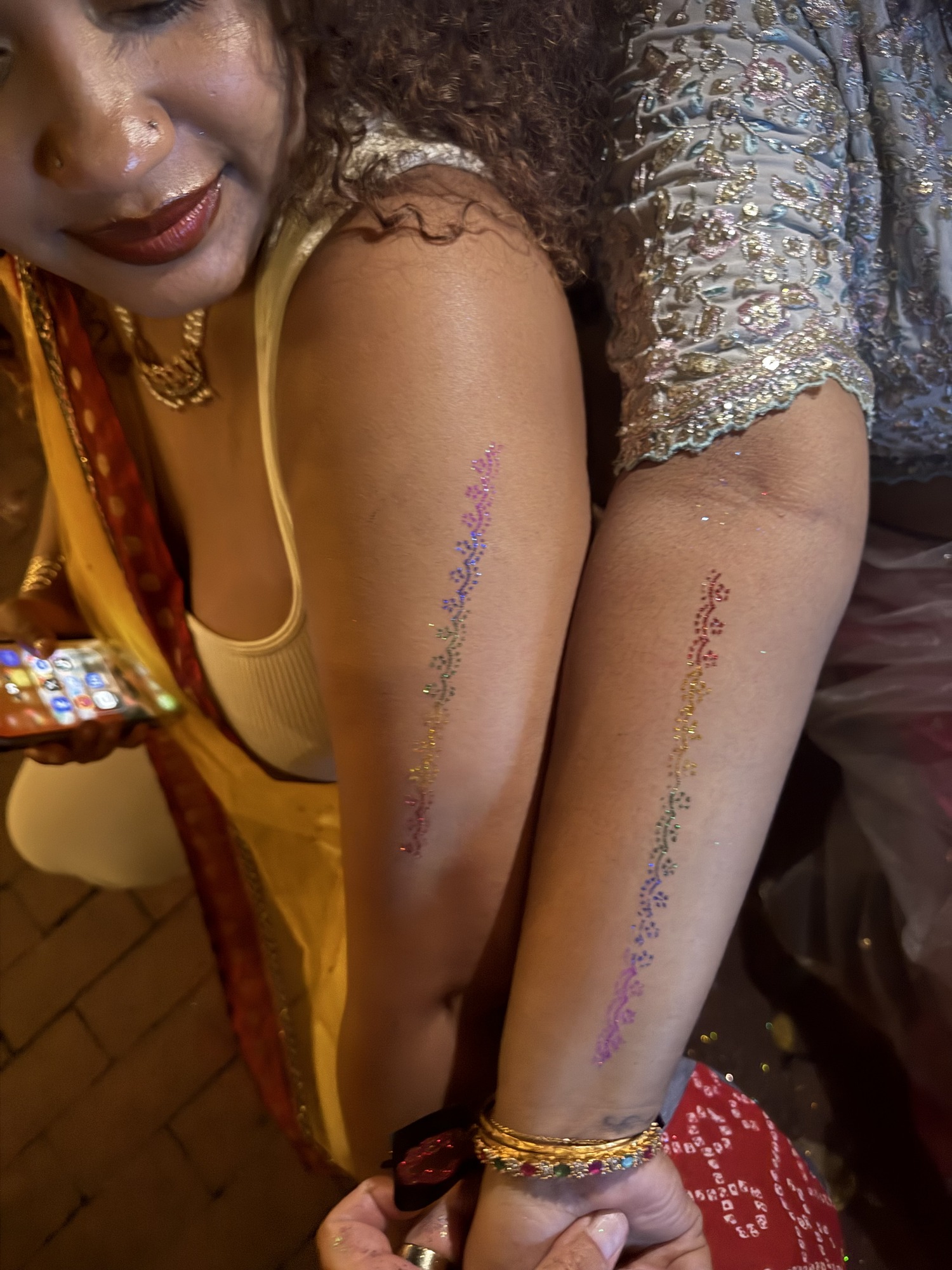 Glitter tattoo